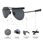 Aviator Sunglasses Metal Frame Polarized Uv400 Protection Men Driving Fishing