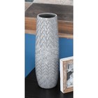 16  Gray Ceramic Vase With Varying Patterns