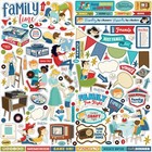 Carta Bella Family Night Scrapbook Collection Kit 12 x12  Paper Stickers
