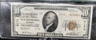 1929 Ten Dollars National Currency  10 Bill - San Francisco  Vf25 - 25266