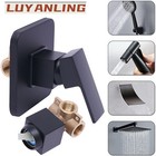 Wall Mount Shower Tap Control Valve Single Handle Brass Hot   Cold Mixer Faucet