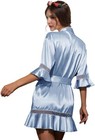 Silk Satin Robe Wedding Bride Bridesmaid Kimono Dressing Gown Sleepwear Bathrobe