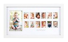  My First Year Photo Moments  Baby s First Twelve Months White With Gray Detail