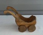 Antique Toy Baby Carriage Wood Doll Buggy