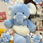 35 45cm Kawaii Cute Elephant Baby Wear Paper Diaper Plush Toys Animal Doll Soft 