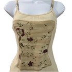 Vintage 90s   1990s Seatbelt Strap Graphic Beaded Grapes   Wine Camisole L