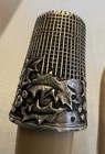 Antique French Sterling Silver Holly Berry Thimble Lex Houx Lenain France 10