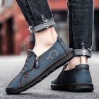 Soft Leather Boots Fashion Men s Casual Shoes Sports Athletic Walking Sneakers