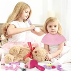 31 Pcs Kids Beauty Salon Toy Set - Pink Girls Makeup Play Kit  Fun Pretend Play