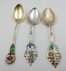 Vintage Set Of Three Sterling Silver Miniature Spoons - 28 4 Grams