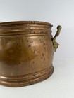 Vintage Copper Planter Pot W  Lion Head Handles