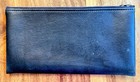 Vintage Zippered Black Bank Deposit Bag  Worthen Bank   Trust Company  10 5x5 5   