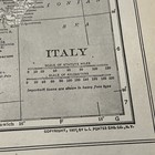 Antique 1914 Map Of Italy 11x15 Inches