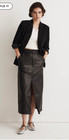 Madewell  188 Rosedale Blazer In Crepe Black Size 8 Nm508