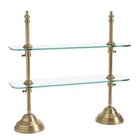 Glass Serving Stand Table Top Glass Adjust In Height Home Decor