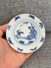 A Rare Pair Chinese Blue And White Dishes With Chenghua Mark  Kangxi Period