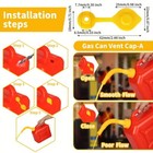 Gas Can Spout Nozzle And Vent Kit For Plastic Fuel Containers With Old Style Cap