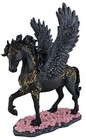 10 1 2  Divine Pegasus Horse Greek Mythology Statue Sculpture Black   Gold Color