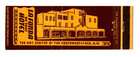 La Fonda De Taos Hotel Matchbooks Matchcovers - Taos  New Mexico