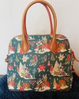 2022 Disney Parks Dooney   Bourke Mickey And Minnie Christmas Satchel Bag