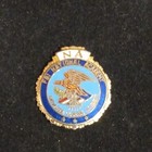 Vintage Fbi National Academy Pin Crest Enamel Blue Lapelgold Tone Badge Rare 