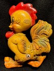 Vtg 1956 Rempel Rubber Roofus The Rooster Squeak Toy 7    Usa  Squeaker Works 