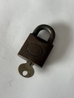 Vintage Antique Corbin Cabinet Co Brass Padlock Lock With Key New Britain Co
