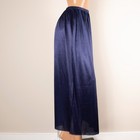 Women s Half Skirt Long Slip Ankle Length Underskirt Navy Blue Soft Satin M l
