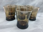 Set Of 7 Vintage Cocktail Glasses     Elegant Mid-century Barware