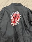 Rolling Stones Bigger Bang Us Tour Leather Motorcycle Jacket Size Large