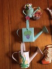 Vtg Lot 10 Floral Florist Garden Farm Theme Resin  Fridge Magnets Shoe  Produce