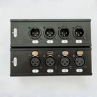 4 Channel 3-pin Xlr Male Female To Single Ethercon Audio Network Box Extender 