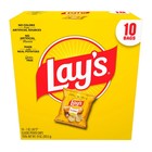 Lay s Classic Potato Snack Chips  1 Oz Bags  10 Count Multipack