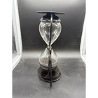 Vintage Black Wrought Iron Hourglass Sand Timer Gothic Industrial Decor 10 5 
