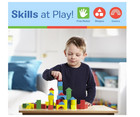 100 Piece Melissa   Doug Wooden Building Blocks Toy Set Classic Toys Kids New