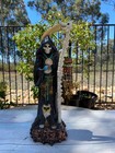 Santa Muerte Color Black 16  Holy Death Sculpture   Grim Reaper   Magic   Negra