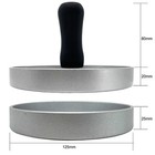 Hamburger Patty Maker Grill Press Large Round Burger Metal Mould Cooking Tools