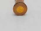 Vintage Gold Clear Rhinestone Revlon 591 Lipstick Holder Tube 1950s 1960s K2