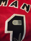 Chicago Bulls Dennis Rodman Signed Auto Custom Red  Jersey Swau Coa