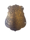 Collector Gun Butt Tag Badge Gift Set Wyatt Earp Texas Rangers Deputy Marshal