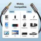 J d 3 5mm Male To Female Aux Extension Cable  Trs Stereo Audio 3 Feet  Black