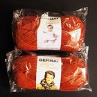 Bernat Yarn Lot Of 7 Skeins - Redwood  Sequoia 28522 Still Sealed In Wrapper