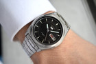 January 1993 Seiko 5 7009 Automatic Black Dial Men   s Bracelet Watch Day Date