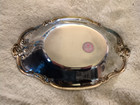 Silver Serving Tray Marked International Silver Co  Vintage