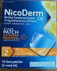 Nicoderm Cq Step 2 Stop Smoke Aid Clear Nicotine Patches 14 Count Exp 7 2027