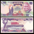 Lot 20 Pcs  Zambia 50 Kwacha  Nd 1986-1988  P-28  Unc