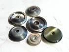 6 Antique Carved Oyster Abalone Shell Whistle Buttons   7 16  To Just Over 3 4 