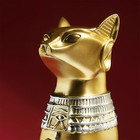 12 Inch Tall Gold Egyptian Cat Goddess Bastet Statue  Ancient Egypt Bast Figu   