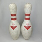 Vintage Amf Amflite Ii Bowling Pin Set Of 2 Permit No  323 Made In Usa 1970s