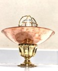 Nautical Brass Ship Marine Passageway Bulkhead Ceiling Light Wth Copper Shade